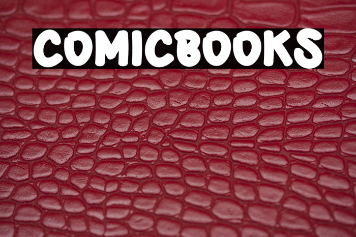 Comic Books Example 1