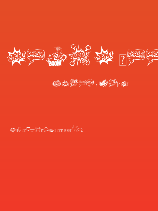 Comic Boom Elements_DEMO Poster