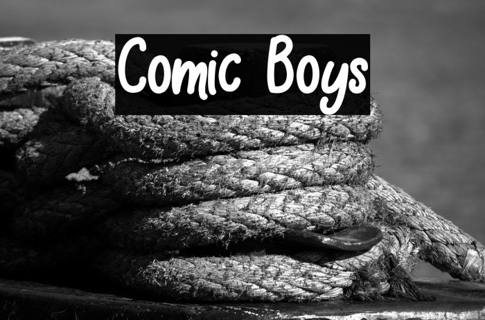 Comic Boys Example 1