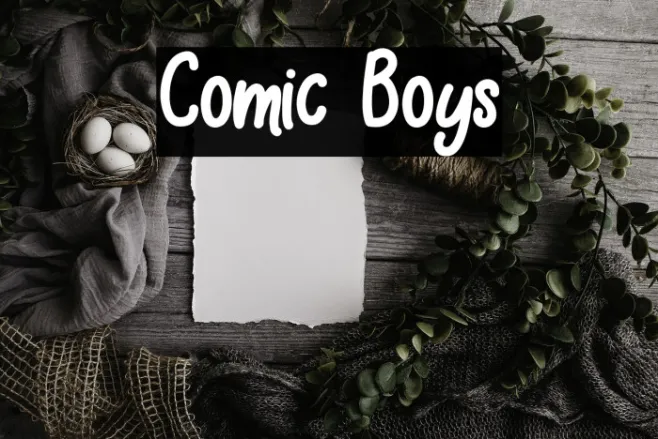 Comic Boys Example 2