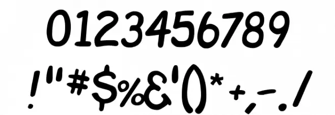Comic Chuck Font OTHER CHARS