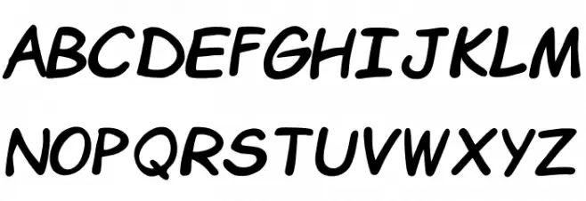 Comic Chuck フォント 大文字