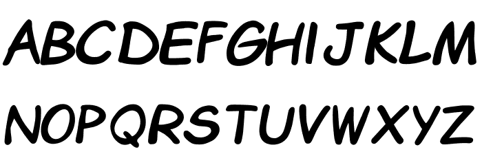 Comic Chuck Font LOWERCASE