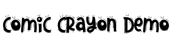 Comic Crayon Demo  Frei Schriftart Herunterladen
