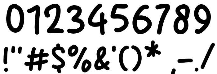 Comic Cup Font OTHER CHARS