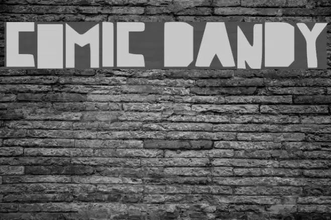Comic Dandy Font examples