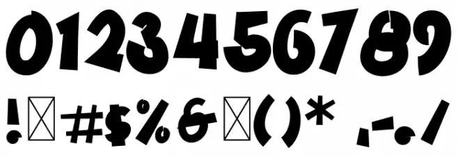 Comic Dylans Font OTHER CHARS