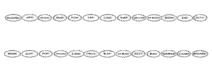 Comic FX Font LOWERCASE