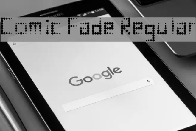 Comic Fade Regular Font examples