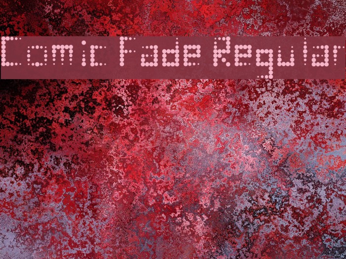 Comic Fade Regular Font examples