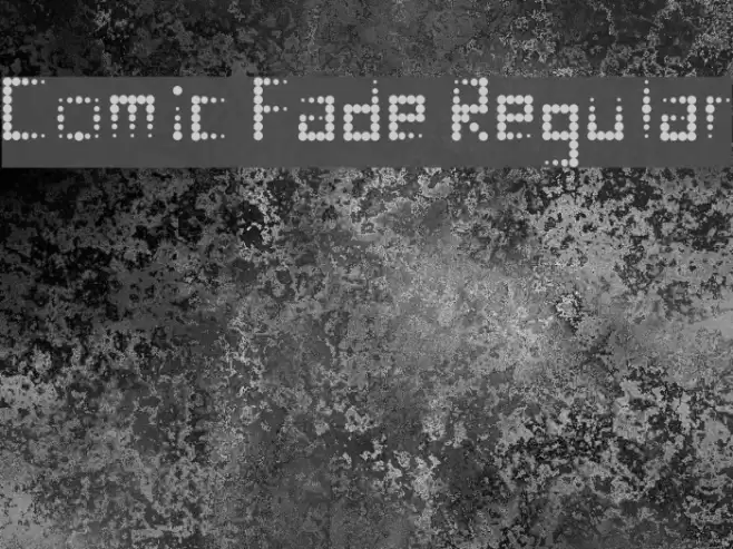 Comic Fade Regular Font examples