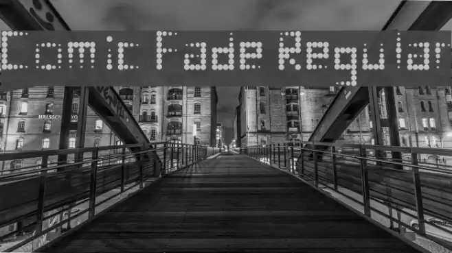 Comic Fade Regular Font examples