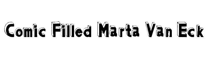 Comic Filled Marta Van Eck  フリーフォントのダウンロード