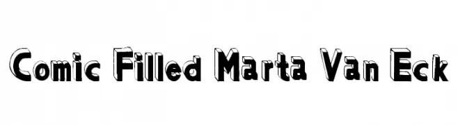 Comic Filled Marta Van Eck  नि: शुल्क फ़ॉन्ट्स डाउनलोड