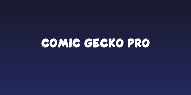 Comic Gecko Pro Social Header