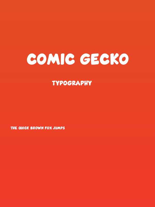 Comic Gecko Poster