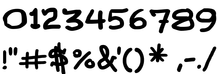 Comic Gibi Bold Font OTHER CHARS