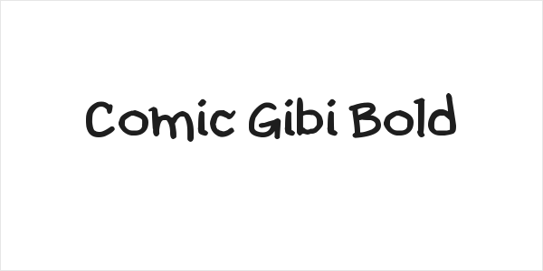 Comic Gibi Bold Logo