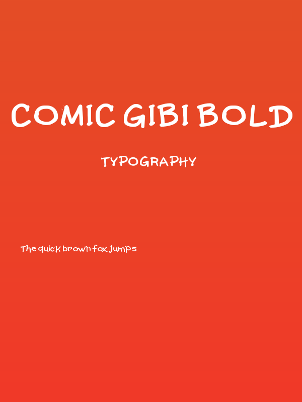 Comic Gibi Bold Poster