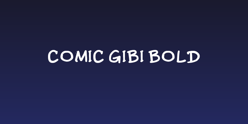 Comic Gibi Bold Social Header