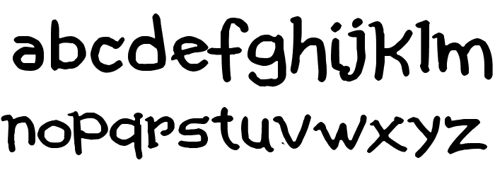 Comic Gibi Bold Font LOWERCASE