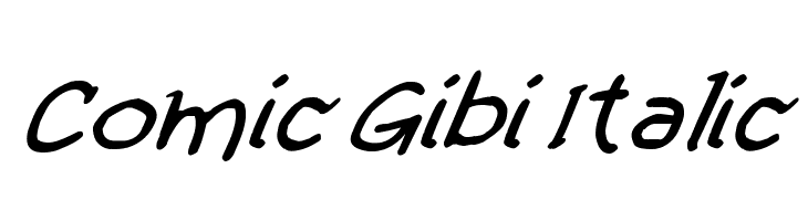Comic Gibi Italic  les polices de caractères gratuit tlcharger