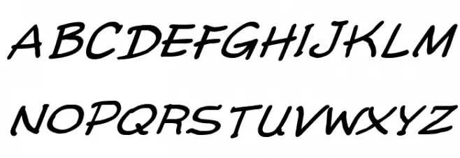 Comic Gibi Italic Fonte MAIÚSCULAS