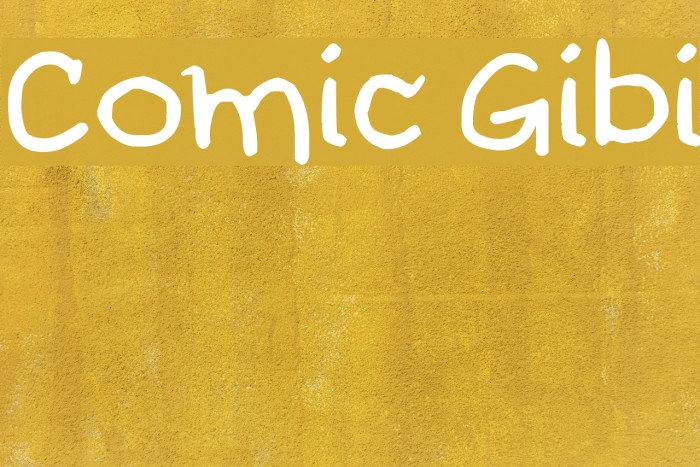Comic Gibi Font examples