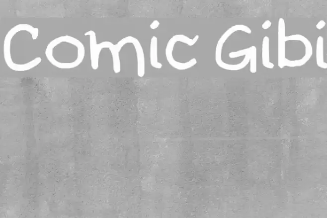 Comic Gibi フォント examples