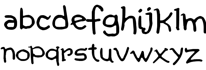 Comic Gibi Font LOWERCASE