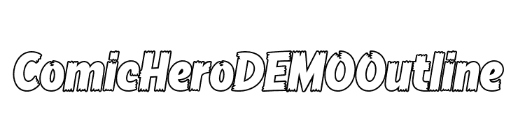 Comic Hero DEMO Outline  免费字体下载