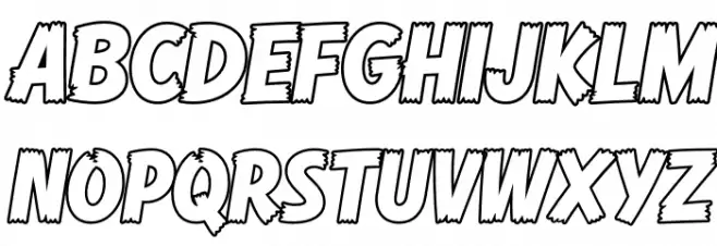 Comic Hero DEMO Outline Fonte MAIÚSCULAS