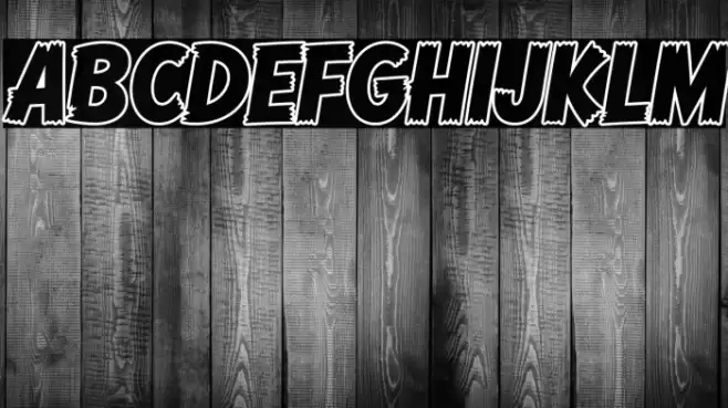 Comic Hero DEMO Outline Font examples