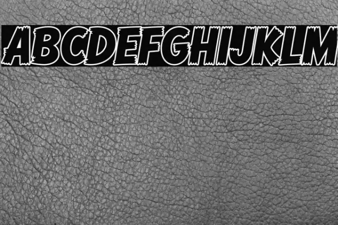 Comic Hero DEMO Outline Font examples