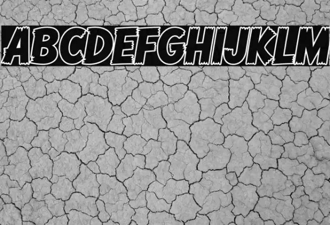 Comic Hero DEMO Outline Font examples