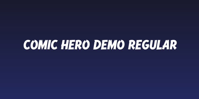 Comic Hero DEMO Regular Social Header