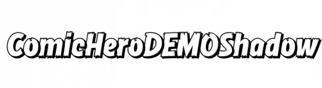 Comic Hero DEMO Shadow  Скачать бесплатные шрифты