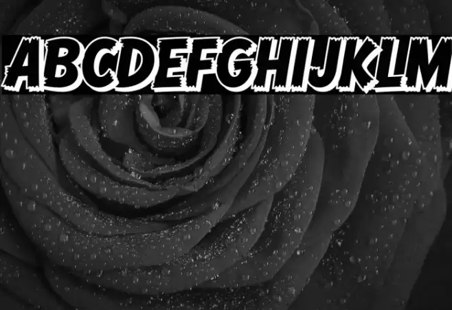 Comic Hero DEMO Shadow Caratteri examples