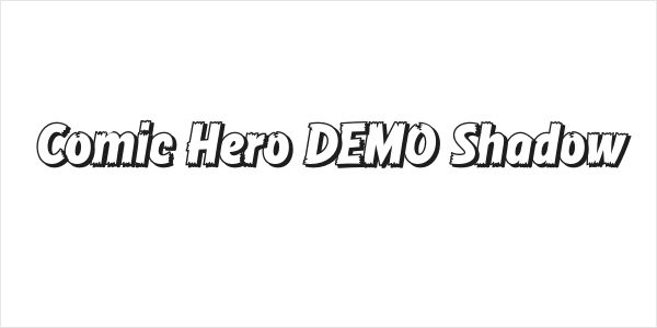 Comic Hero DEMO Shadow Logo