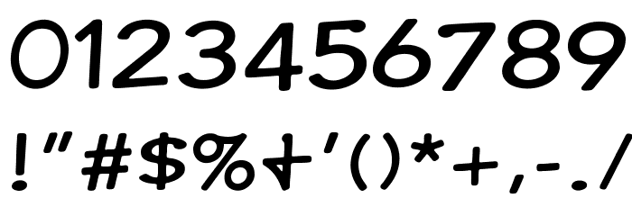 Comic Ink Font Alte caractere