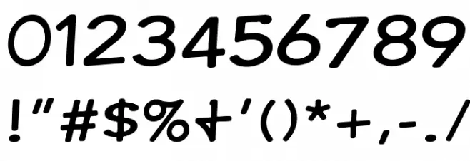 Comic Ink Font Alte caractere