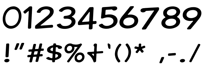 Comic Ink Font OTHER CHARS