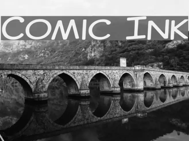 Comic Ink Font examples