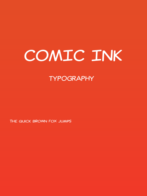 Comic Ink Poster