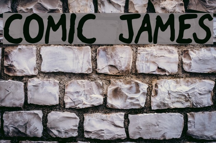 Comic James Font examples