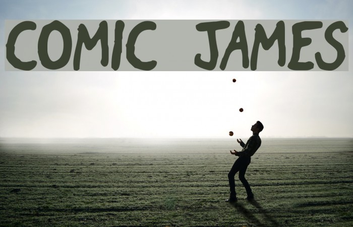 Comic James Font examples