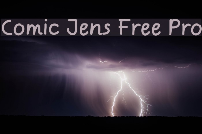 Comic Jens Free Pro Font examples