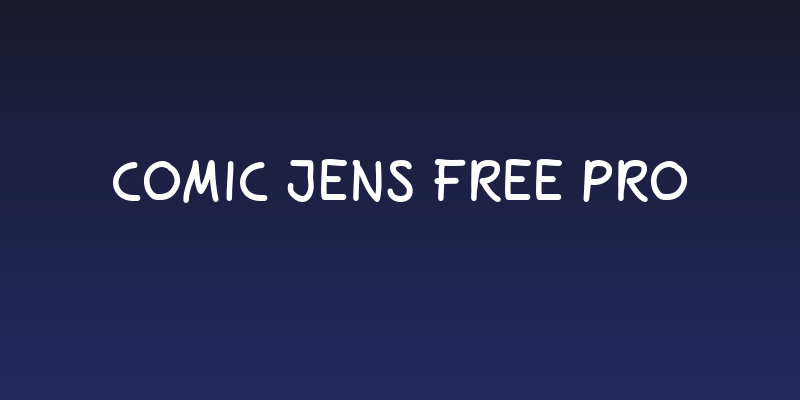 Comic Jens Free Pro Social Header