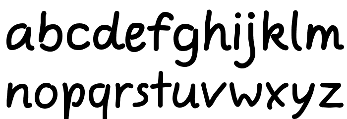Comic Jens Free Pro Font LOWERCASE
