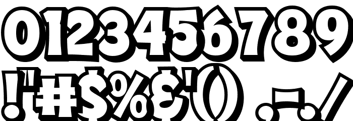 Comic Jungle Extrude Font OTHER CHARS